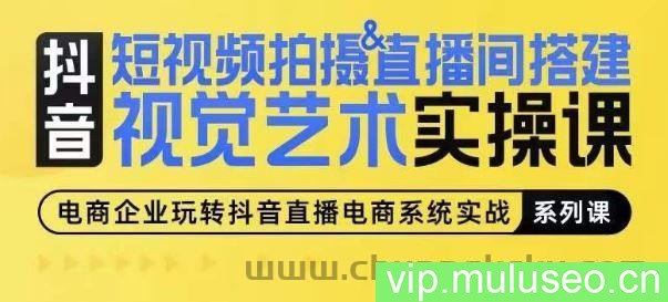 短视频拍摄&amp;直播间搭建视觉艺术实操课，手把手场景演绎，从0-1短视频实操课