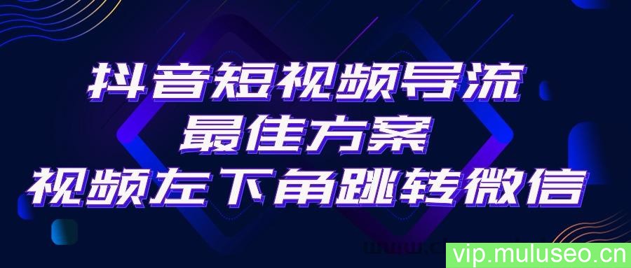 （10527期）抖音短视频引流导流最佳方案，视频左下角跳转微信，外面500一单，利润200+