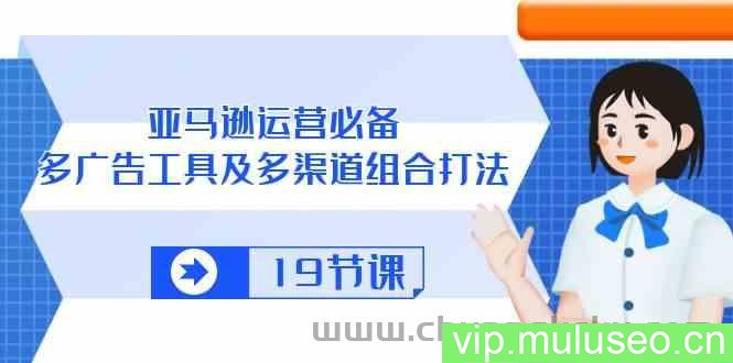亚马逊运营必备，多广告工具及多渠道组合打法（19节课）