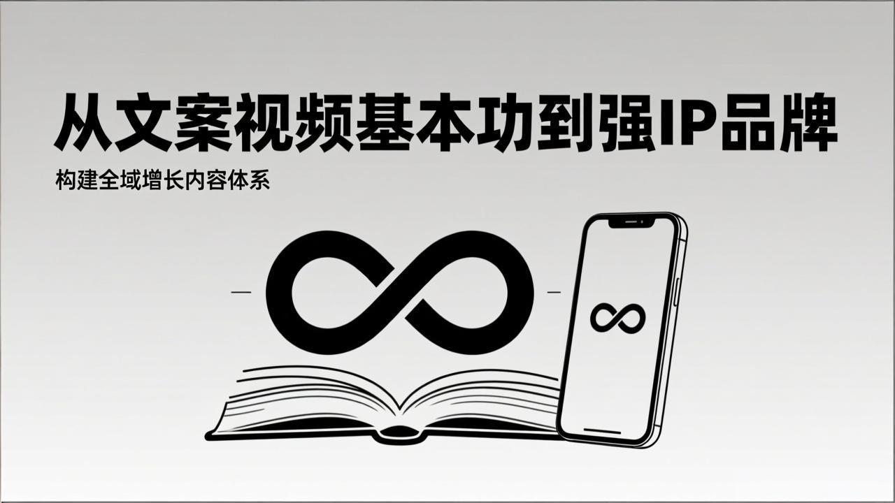 2026内容获客系统课：从文案视频基本功到强IP品牌，构建全域增长内容体系